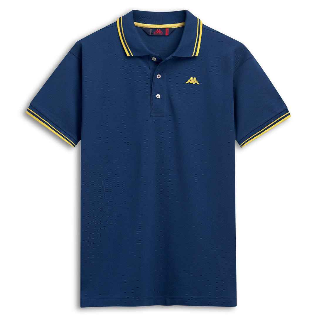 Blue Men's Slim Fit Casual Cotton Polo Shirt 01