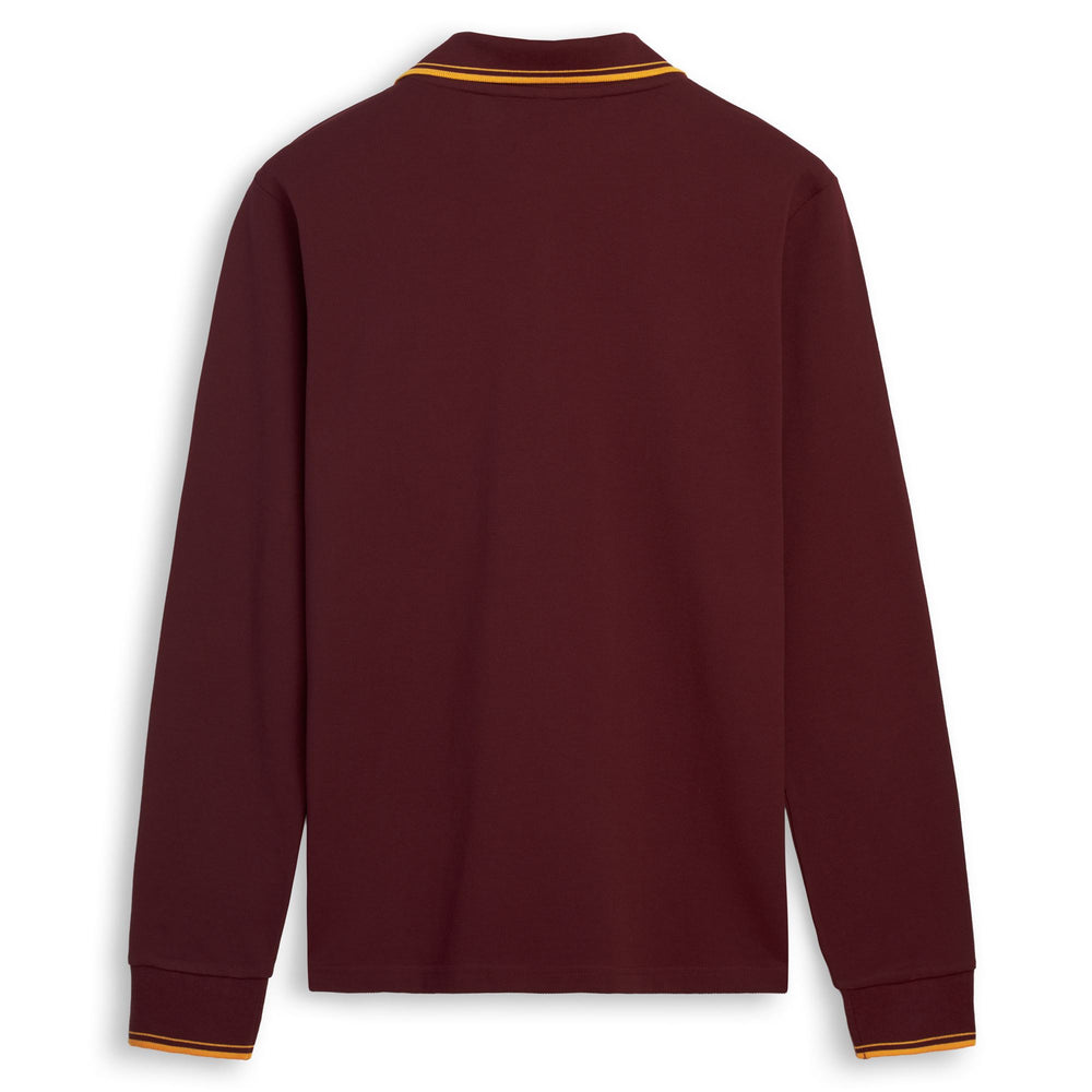 Polo da uomo rossa slim fit in cotone 02