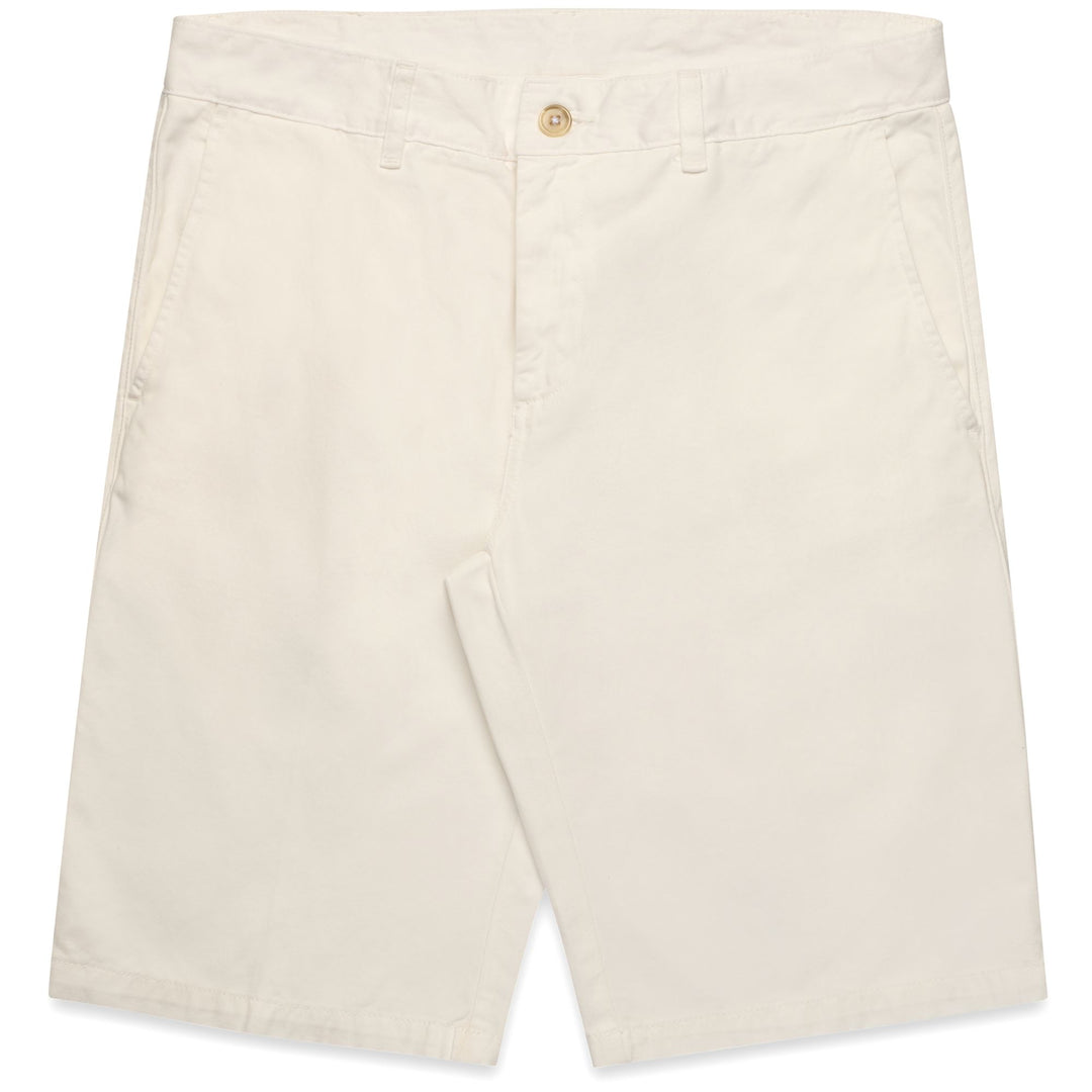 Bermuda chino slim fit da uomo in cotone bianco 01