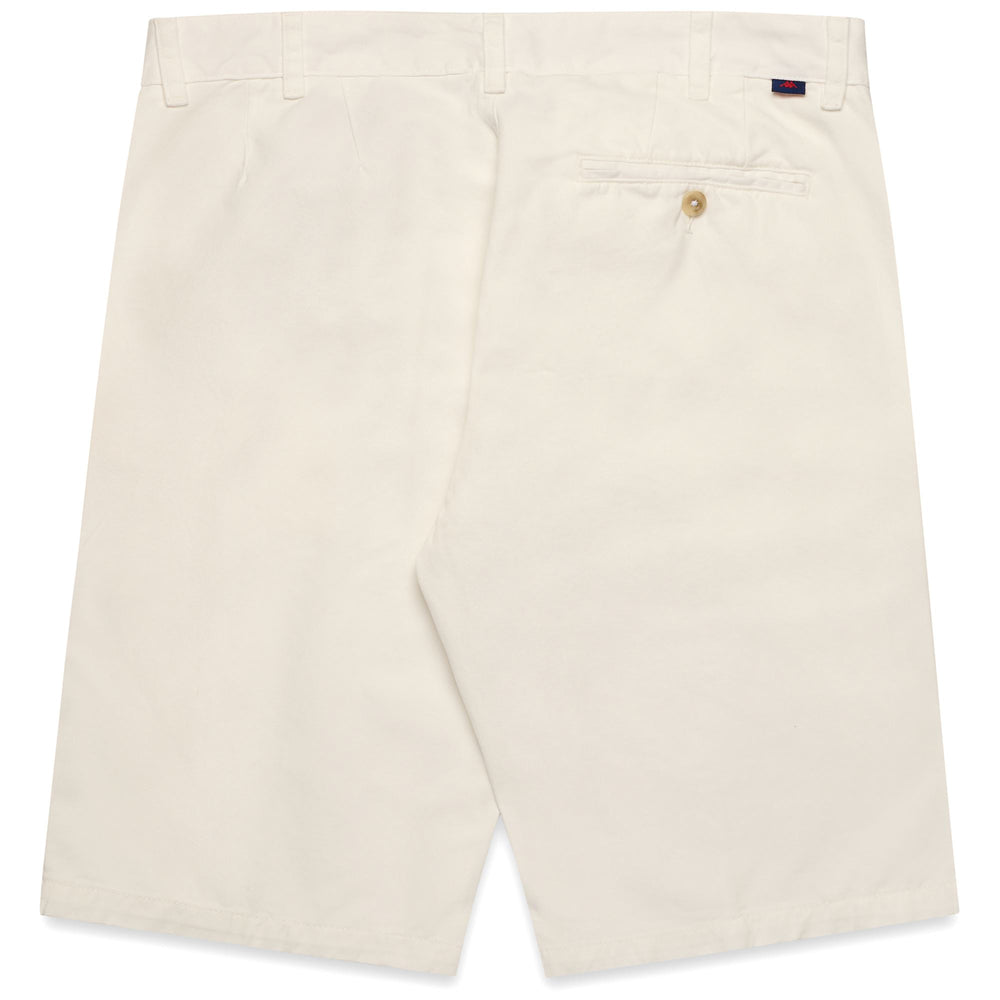 Bermuda chino slim fit da uomo in cotone bianco 02
