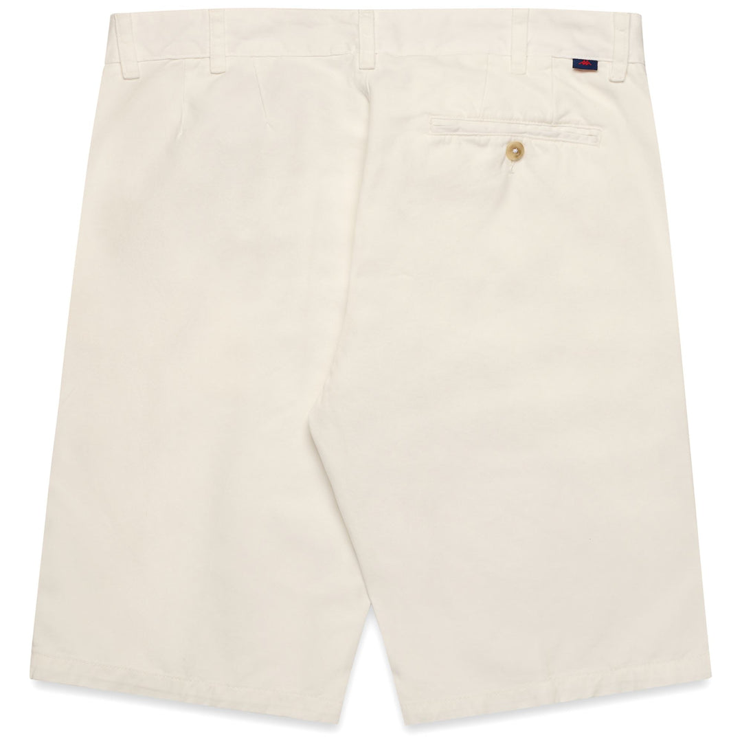 Bermuda chino slim fit da uomo in cotone bianco main
