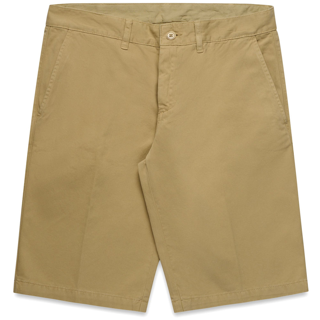 Bermuda chino da uomo in gabardine di cotone verde oliva 01