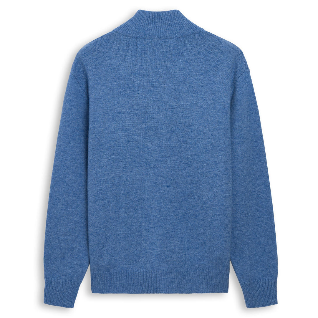 Blue Men's Classic Fit Wool Pullover Sweater main