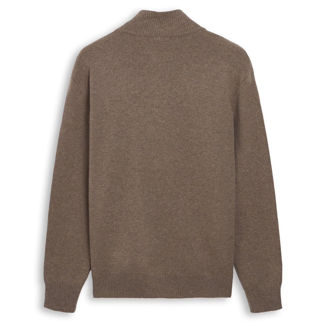 Brown Men's Classic Fit Wool Pullover Sweater main