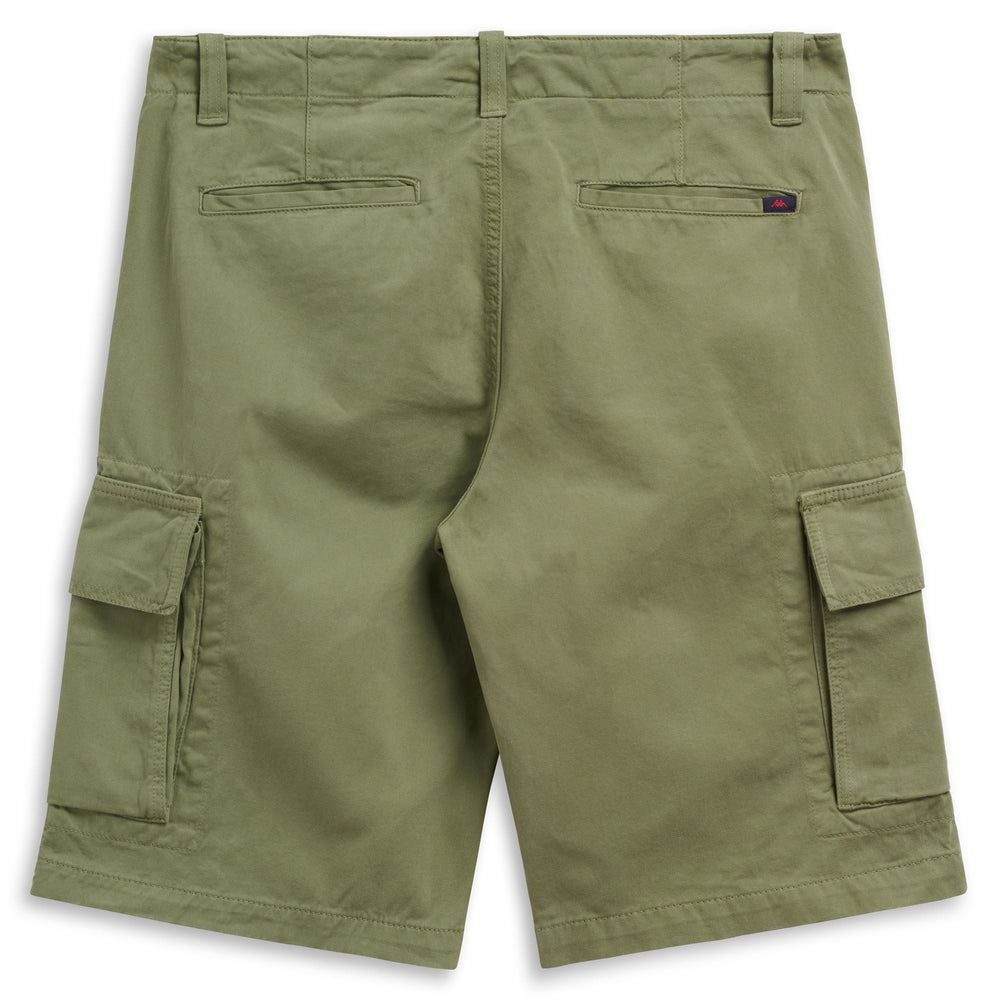 Pantaloni Cargo Classici Uomo Verde Olivina in Cotone 02