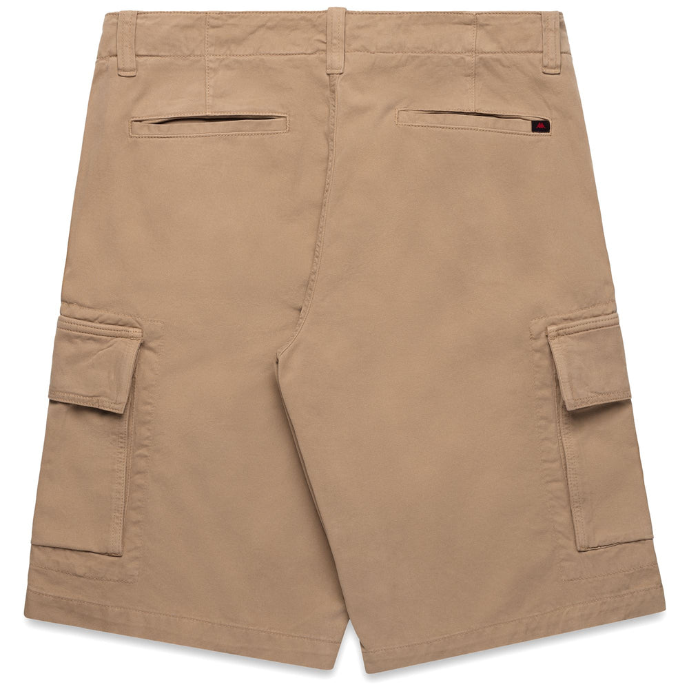 Brown Men's Regular Fit Casual Cotton Cargo Shorts 02