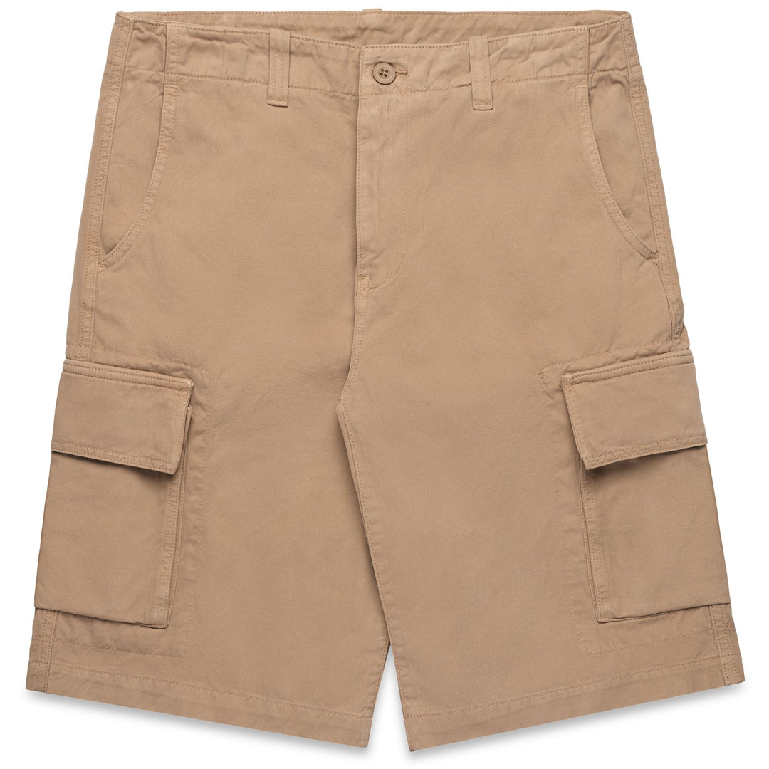 Brown Men's Regular Fit Casual Cotton Cargo Shorts 01