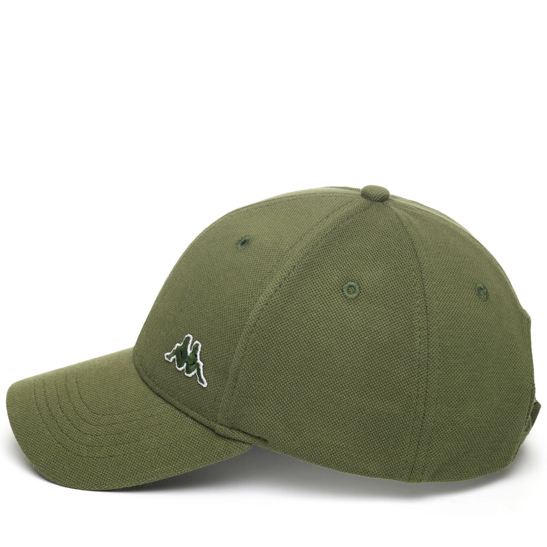Cappellino da Baseball in Cotone Unisex Verde Olivina con Fibbia Regolabile main