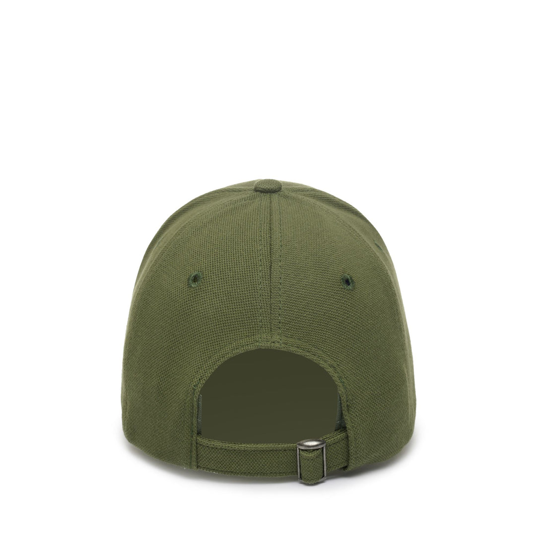 Cappellino da Baseball in Cotone Unisex Verde Olivina con Fibbia Regolabile main