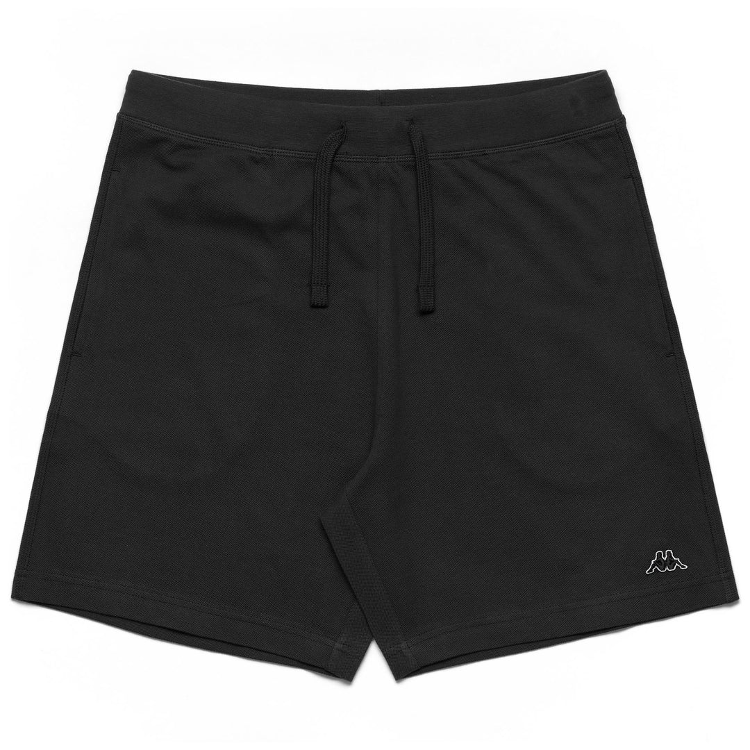 Bermuda da uomo in cotone vestibilità classica colore nero 01
