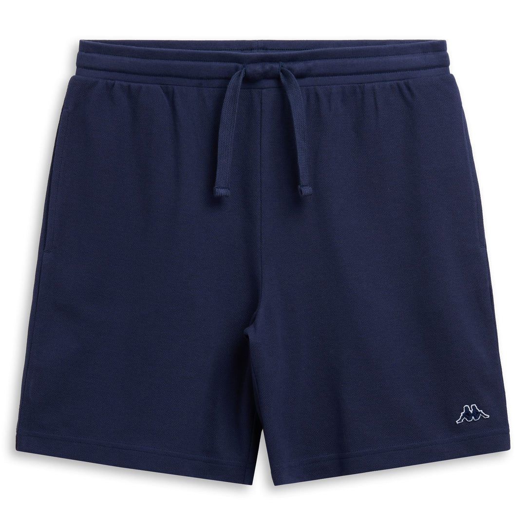 Bermuda da uomo in cotone blu con vestibilità classica 01