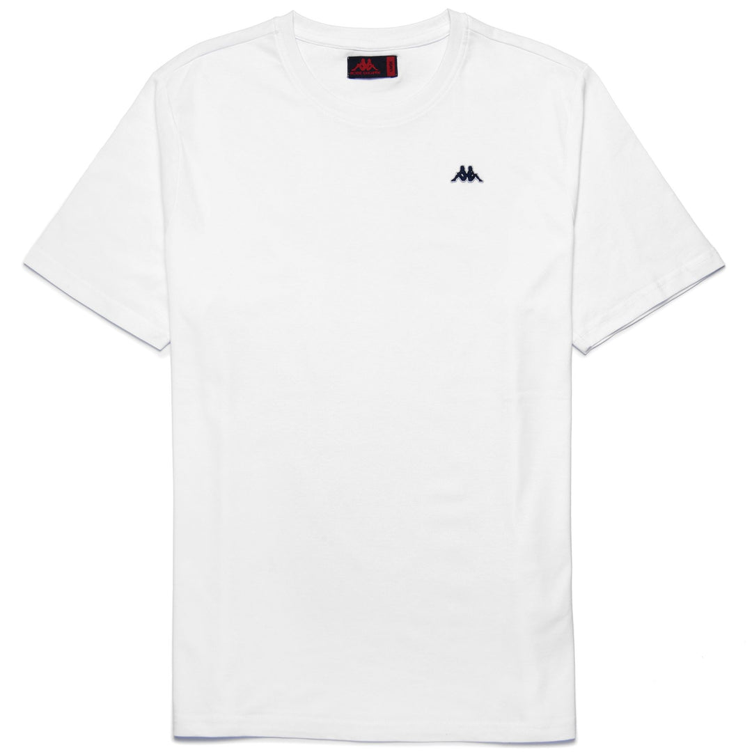 T-shirt blanc pour homme, coupe ajustée, en coton décontracté main