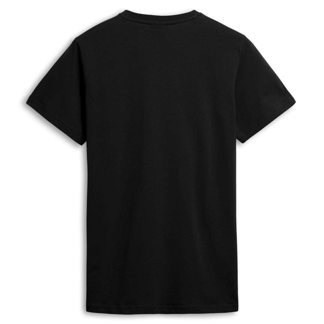 Black Men's Slim Fit Casual Cotton T-Shirt main