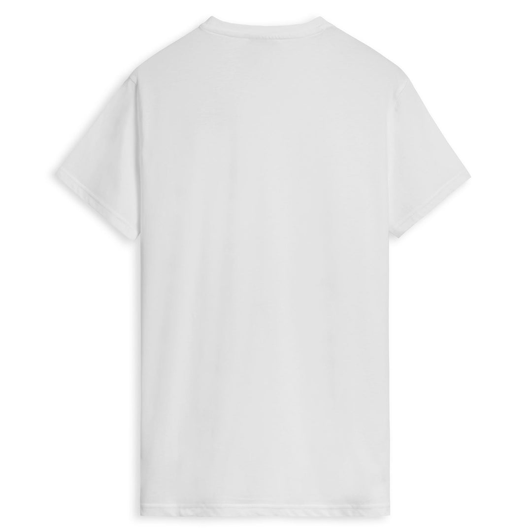 Men's Slim Fit White Casual Cotton T-Shirt main