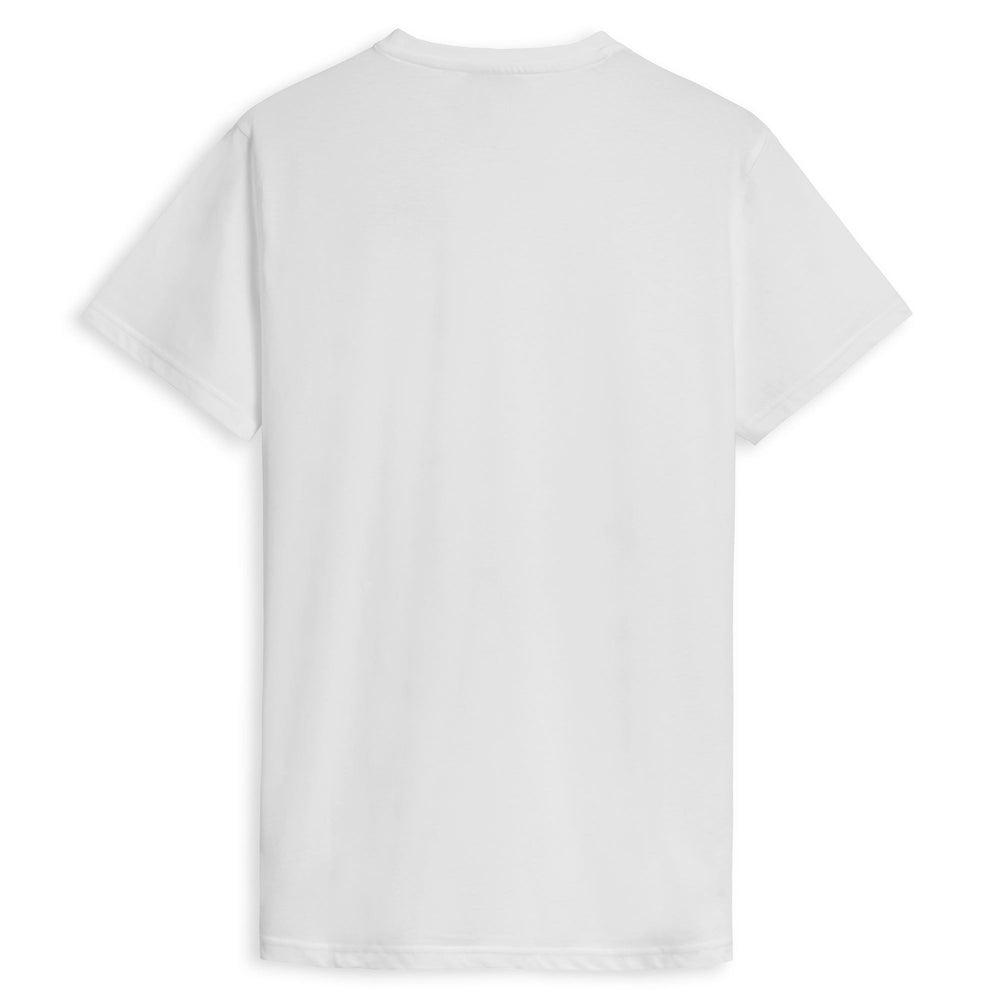 Men's Slim Fit White Casual Cotton T-Shirt 02