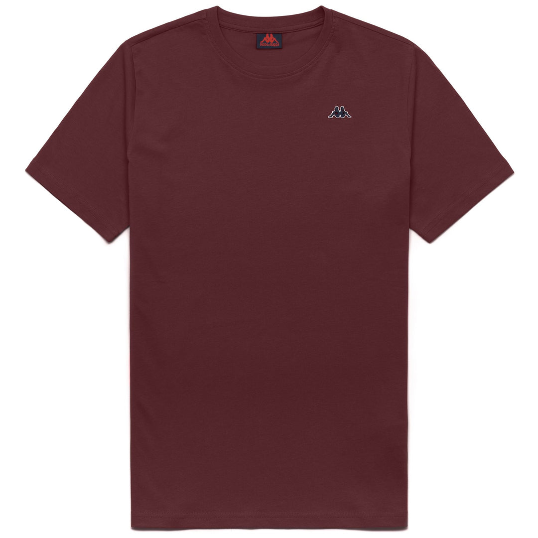 T-shirt rouge à manches courtes en coton, coupe ajustée, pour homme 01