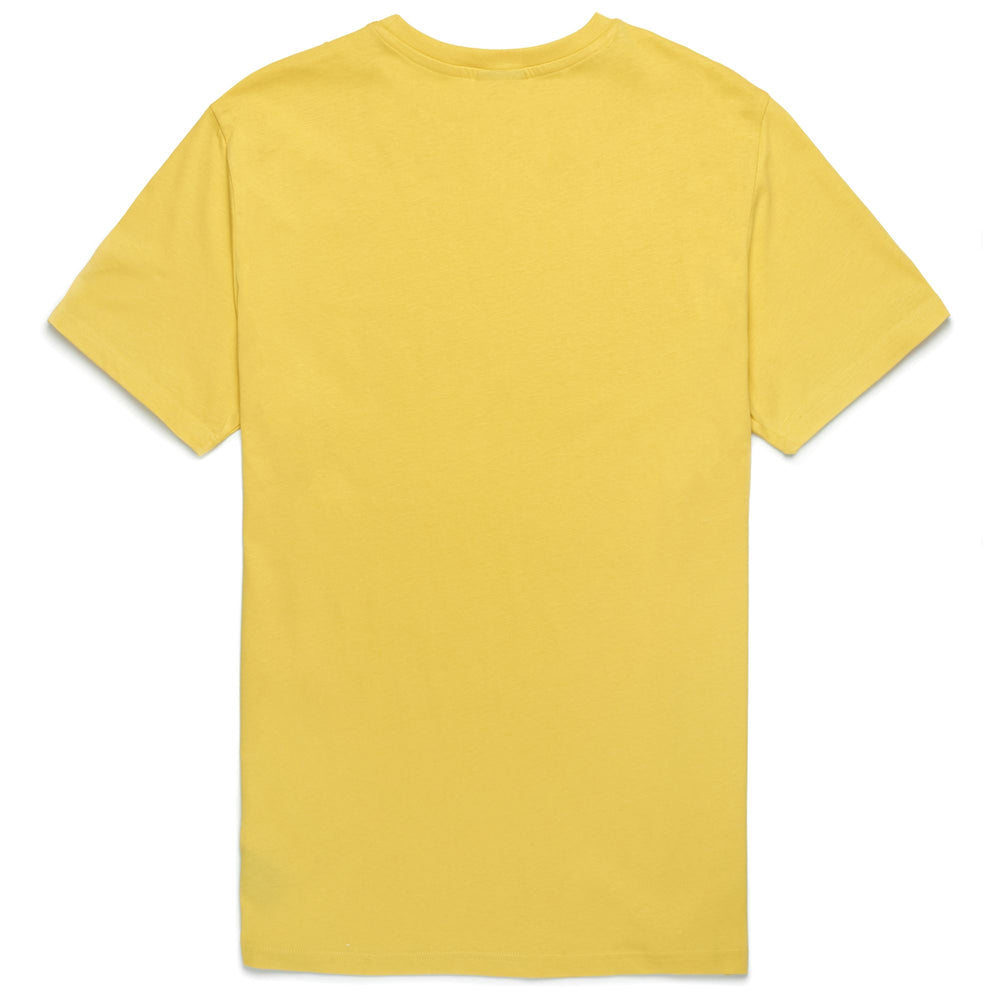 T-Shirt Classica Slim Fit Cotone Uomo Blu Navy e Giallo 02