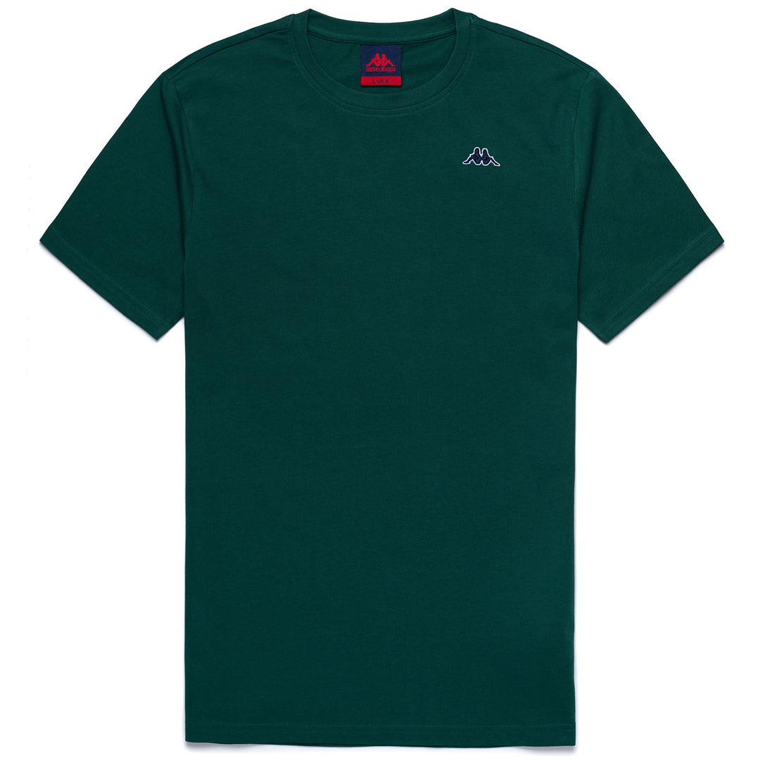 Camiseta clásica de algodón entallada para hombre, color verde marino main