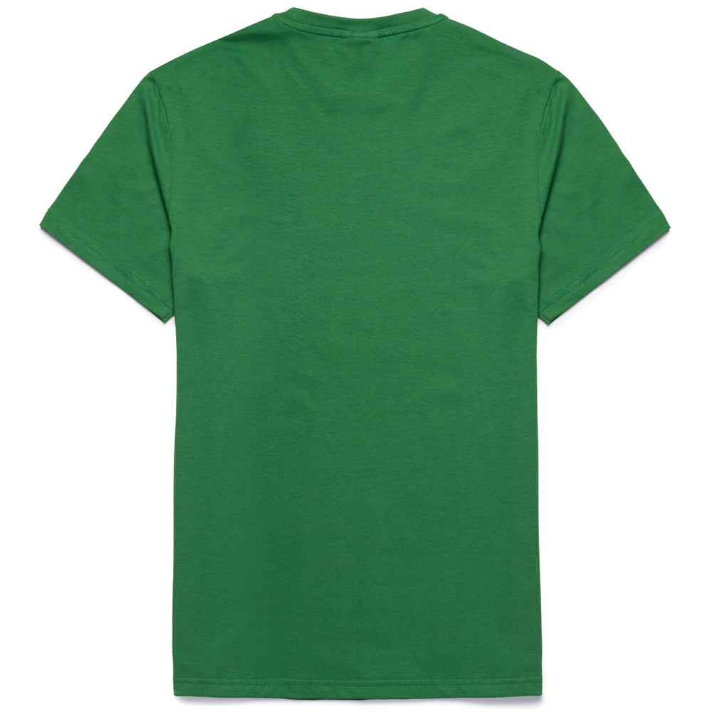 T-Shirt in Cotone Slim Fit Uomo Verde Navy con Logo Omini 02