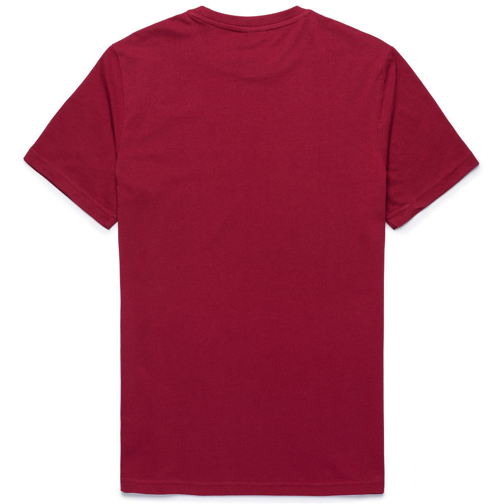 T-shirt rouge homme coupe slim en coton décontracté 02