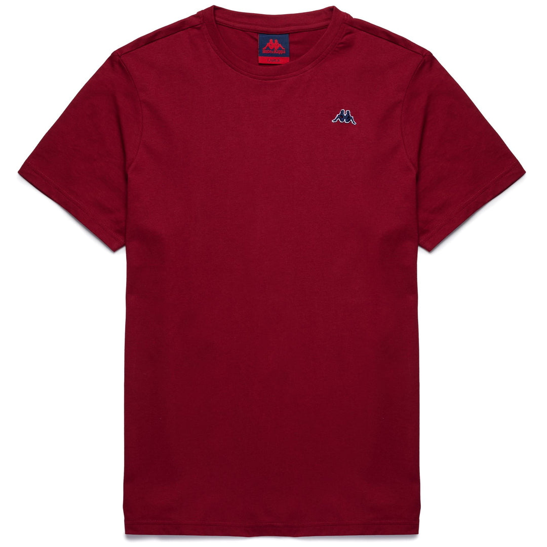 T-Shirt Classica Slim Fit Cotone Uomo Rosso Blu 01