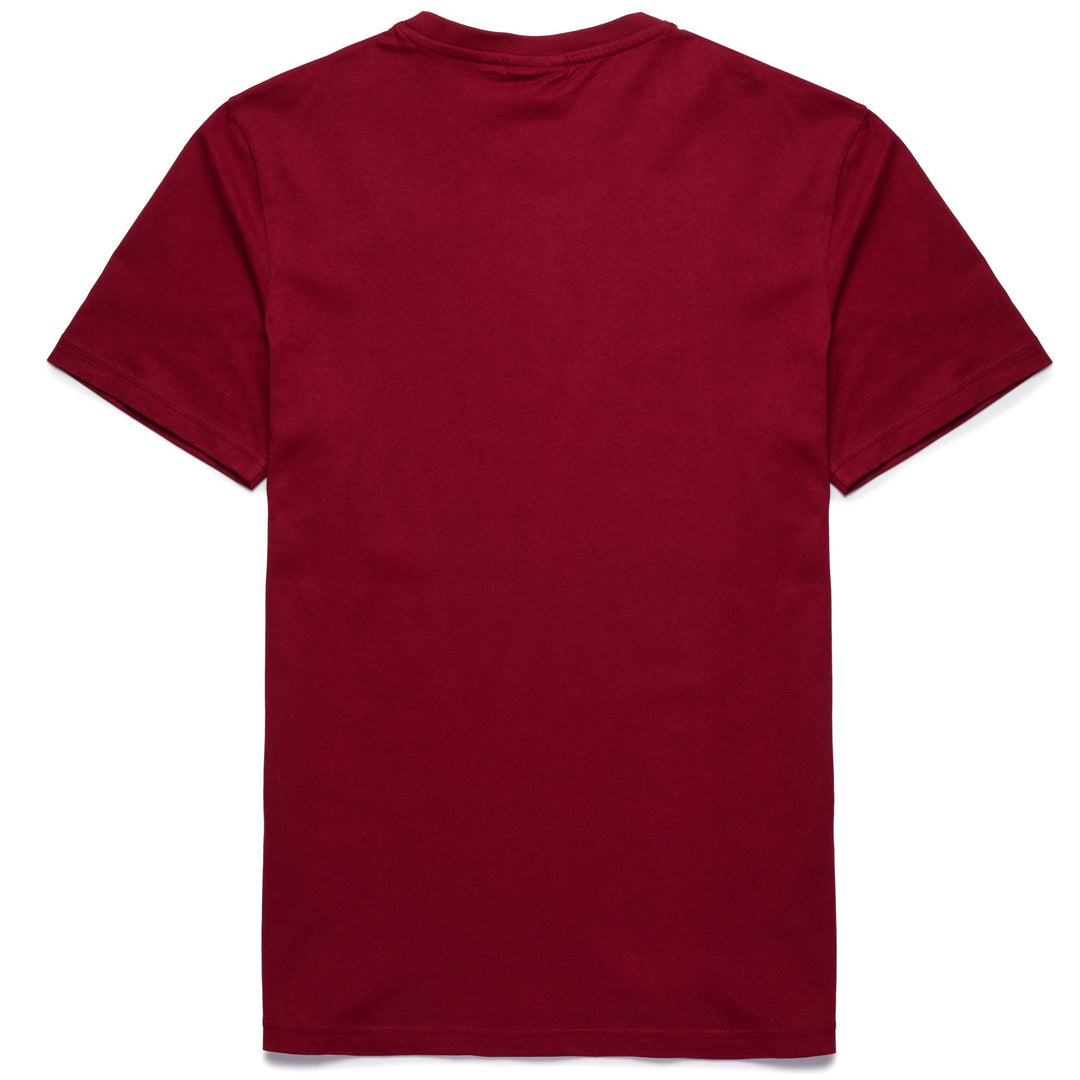 Camiseta clásica de algodón de corte entallado para hombre en color azul marino rojo main