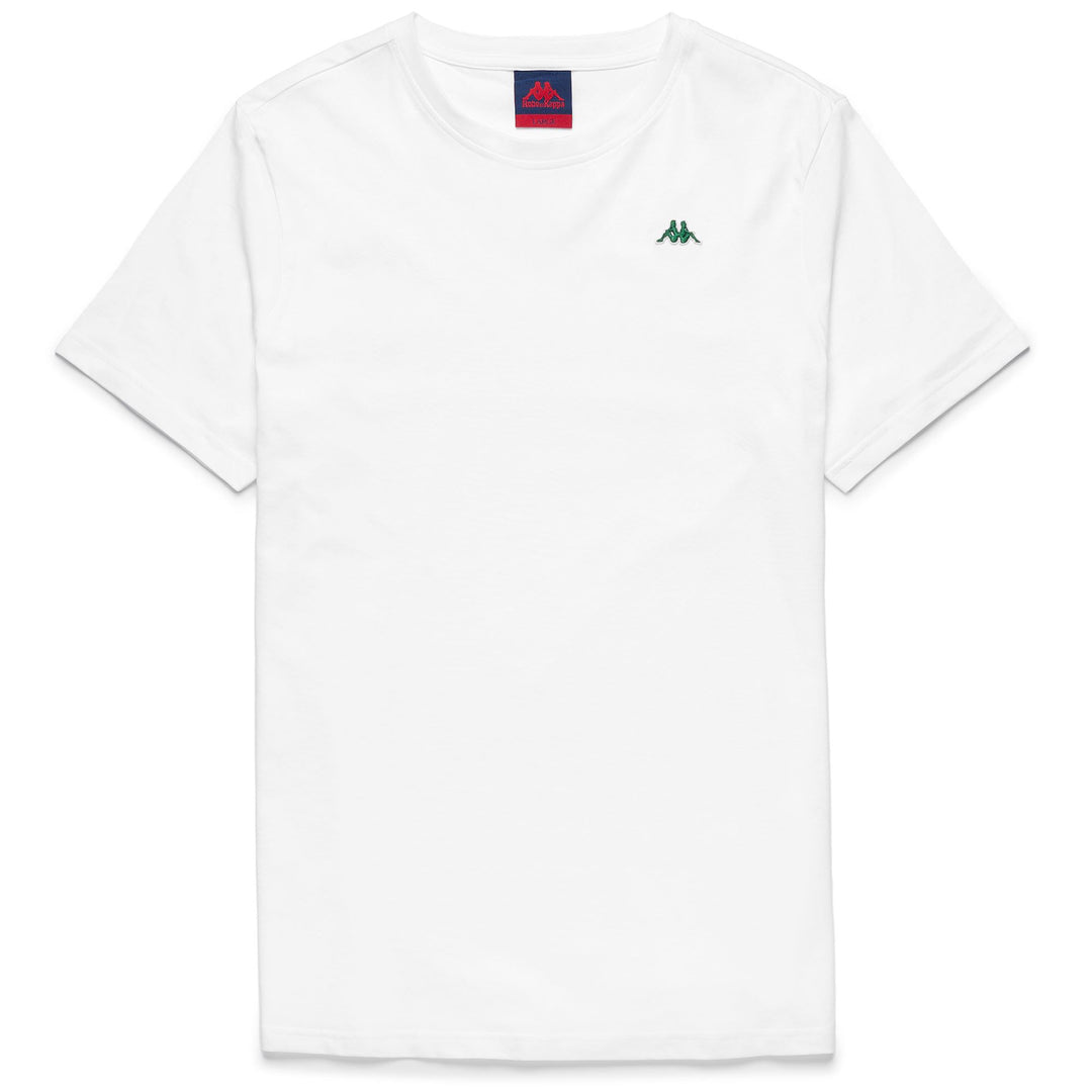 T-Shirt Slim Fit in Cotone Verde Eden Uomo con Logo Omini 01