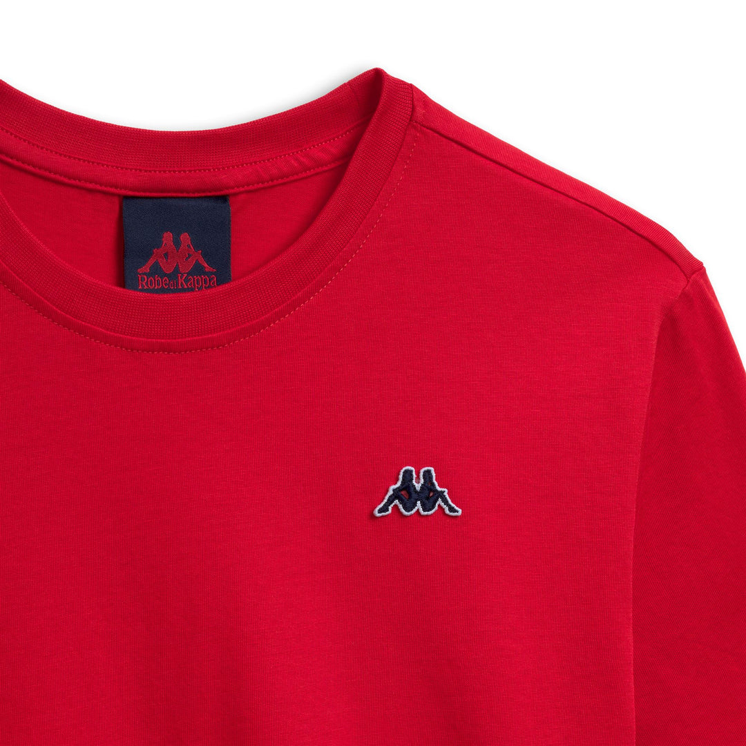 Men's Red Slim Fit Casual Cotton T-Shirt main