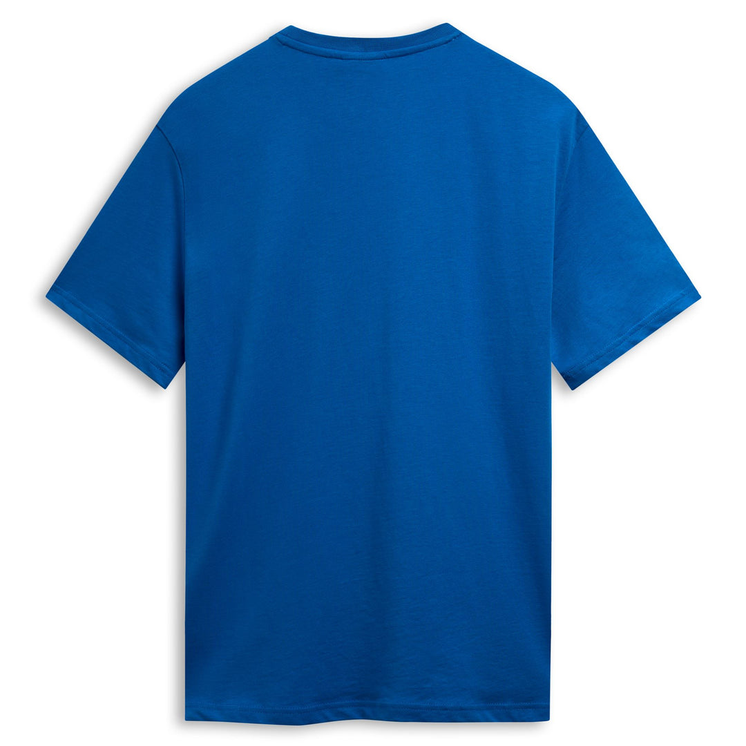 Slim Fit Men's Blue Casual Cotton T-Shirt main
