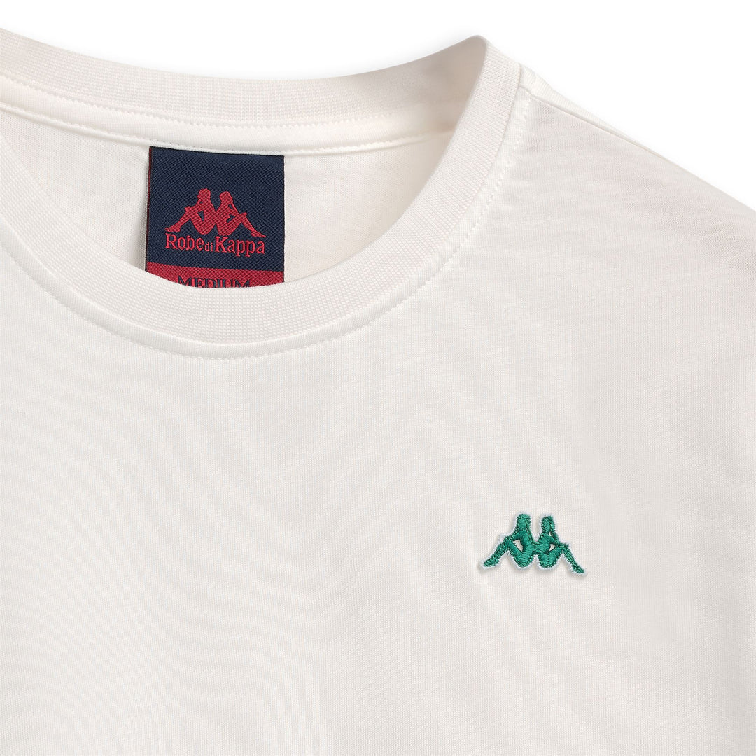 T-shirt blanc pour homme, coupe ajustée, en coton décontracté main