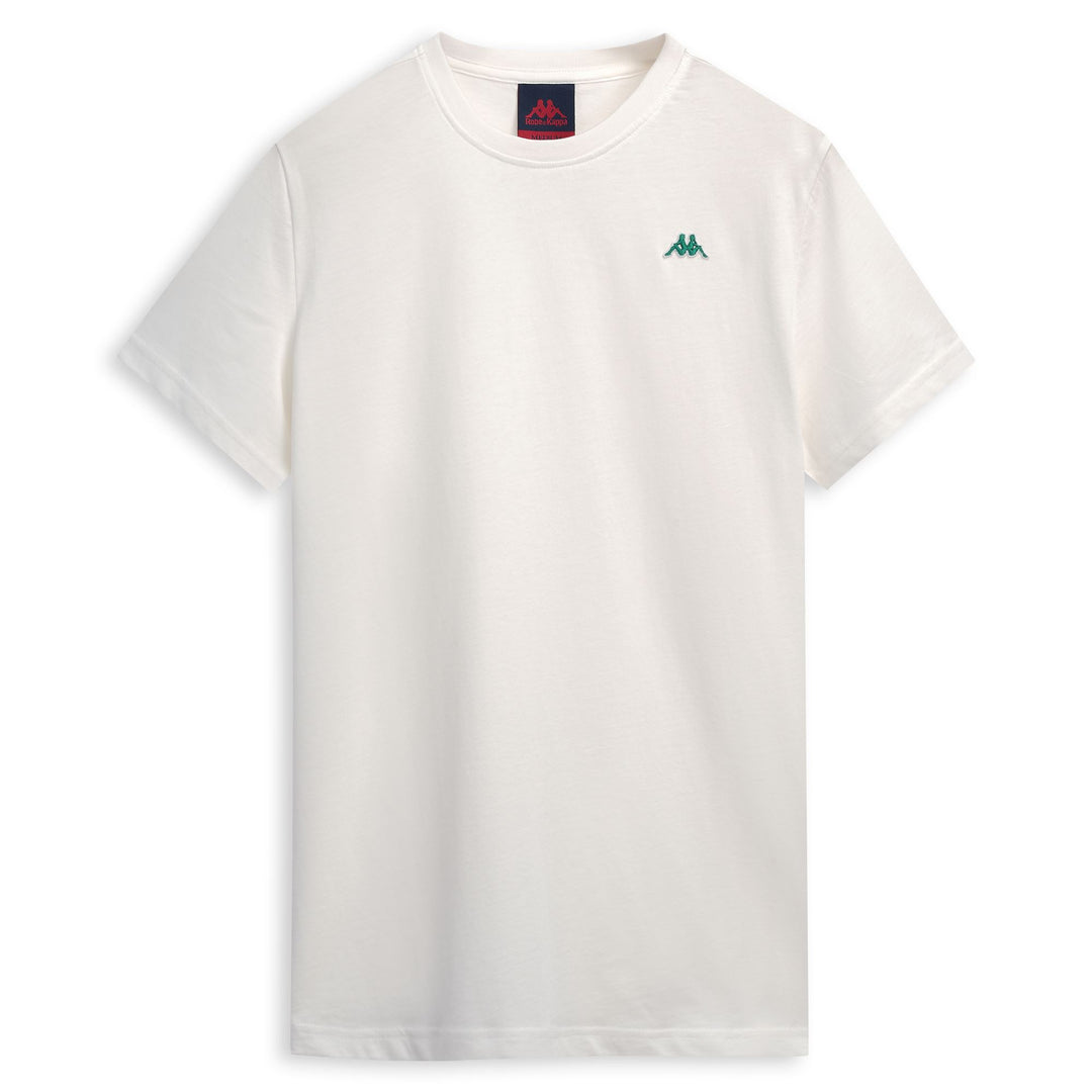 T-shirt blanc pour homme, coupe ajustée, en coton décontracté 01