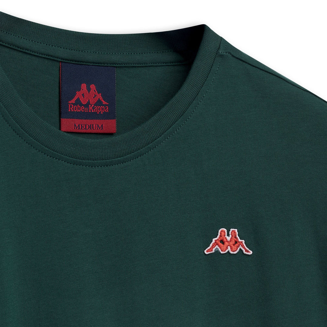 T-shirt décontracté slim fit pour homme en jersey de coton vert main