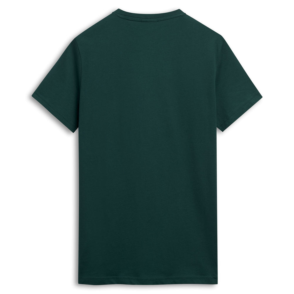 T-shirt décontracté slim fit pour homme en jersey de coton vert 02