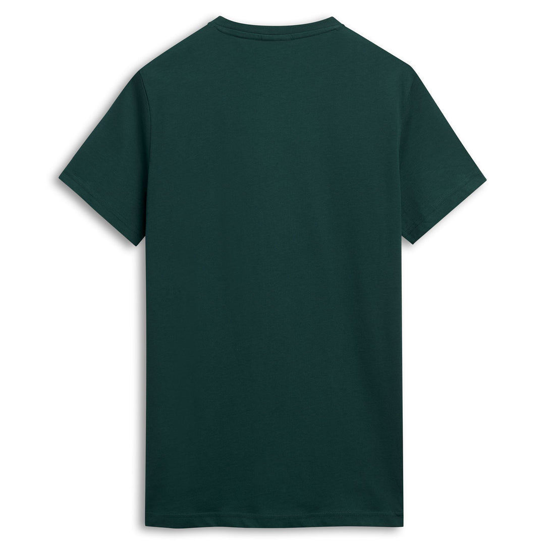 T-shirt décontracté slim fit pour homme en jersey de coton vert main