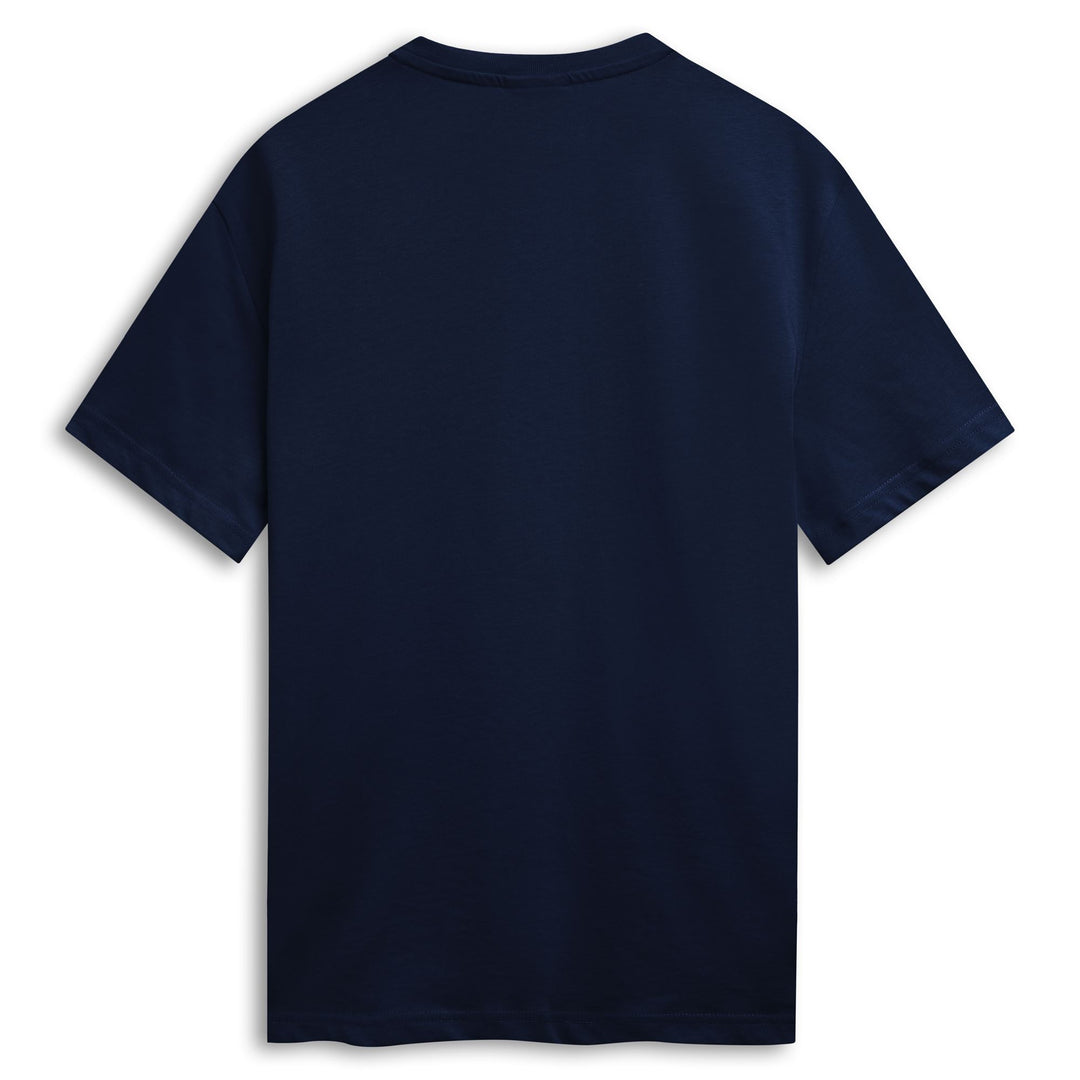 Blue Men's Slim Fit Cotton Casual T-Shirt main