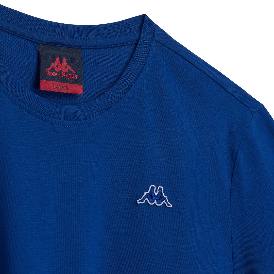 Blue Men's Slim Fit Casual T-Shirt in Cotton Jersey main