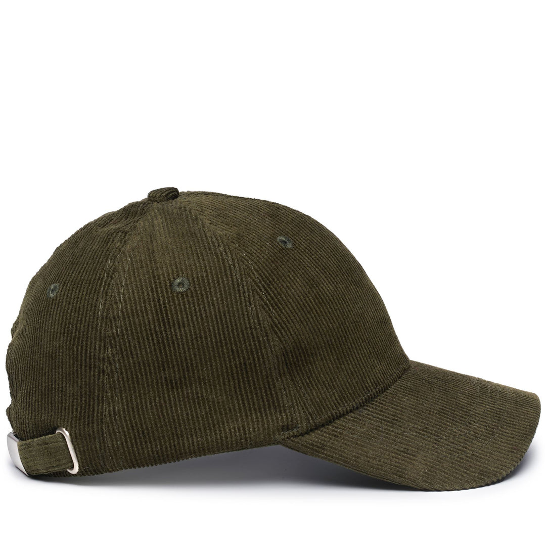 Gorra de béisbol de pana verde militar para hombre main