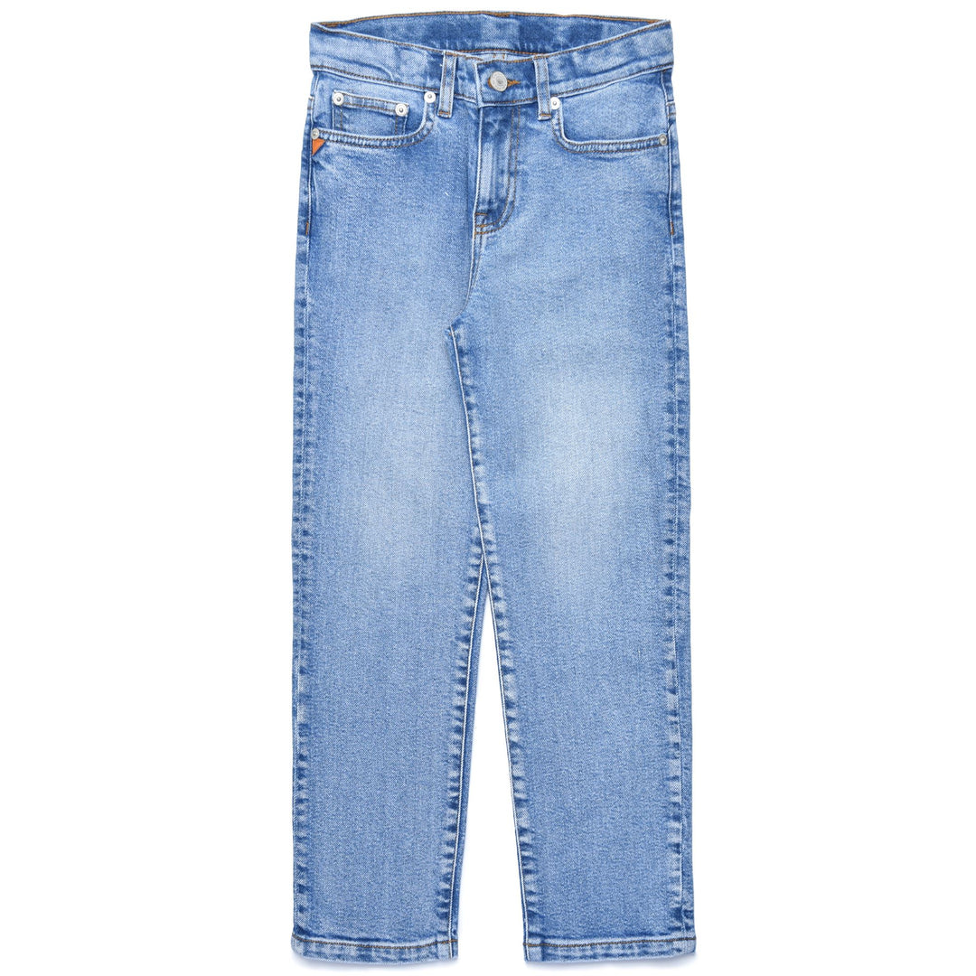 Light Blue Men's Slim Fit Denim 5 Pocket Pants 01