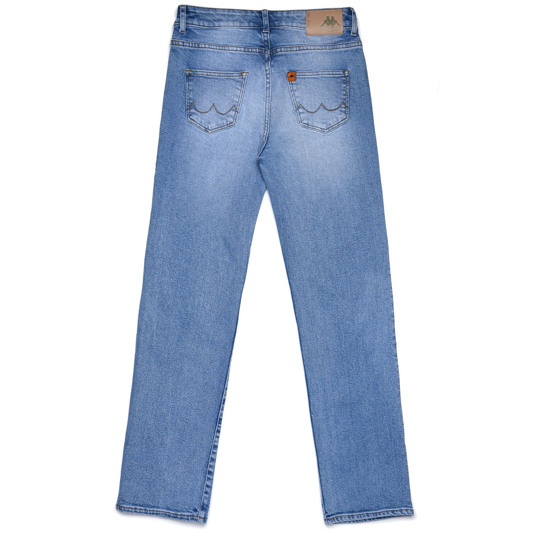 Pantaloni in Denim 5 Tasche Donna Azzurro Chiaro con Dettagli Personalizzati main