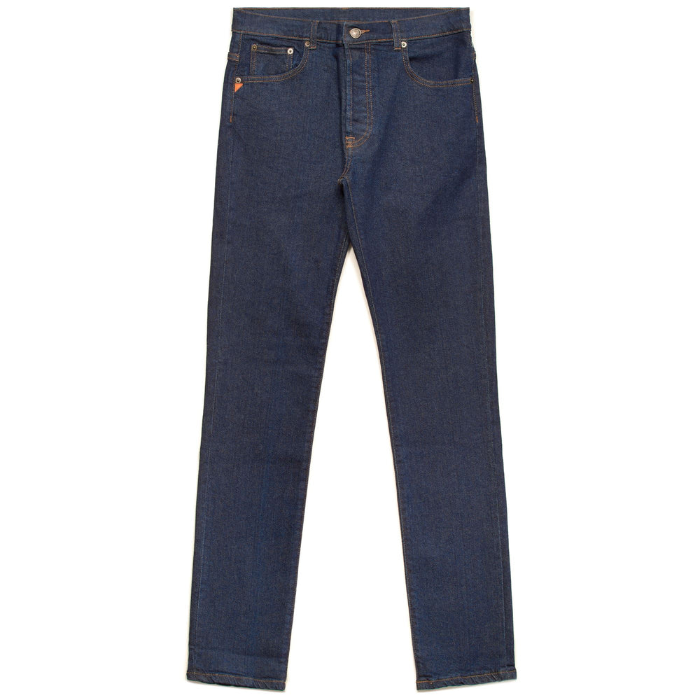 Pantalon en jean bleu pour femme, coupe classique, 5 poches 02