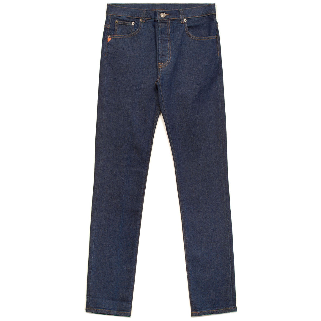 Pantalon en jean bleu pour femme, coupe classique, 5 poches main
