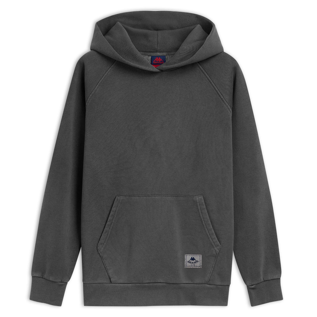 Grey Men's Fleece Hoodie with Kangaroo Pocket 01