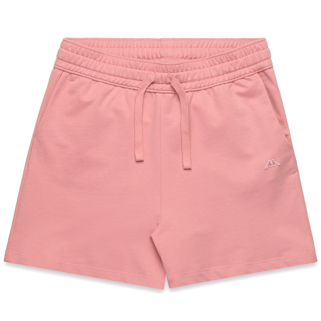 Bermuda sportivi in ​​spugna rossi da donna con tasche chino 01