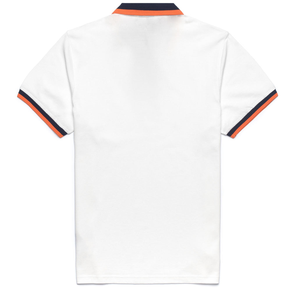 Polo Classica Uomo in Cotone Slim Fit Blu Bianca 02