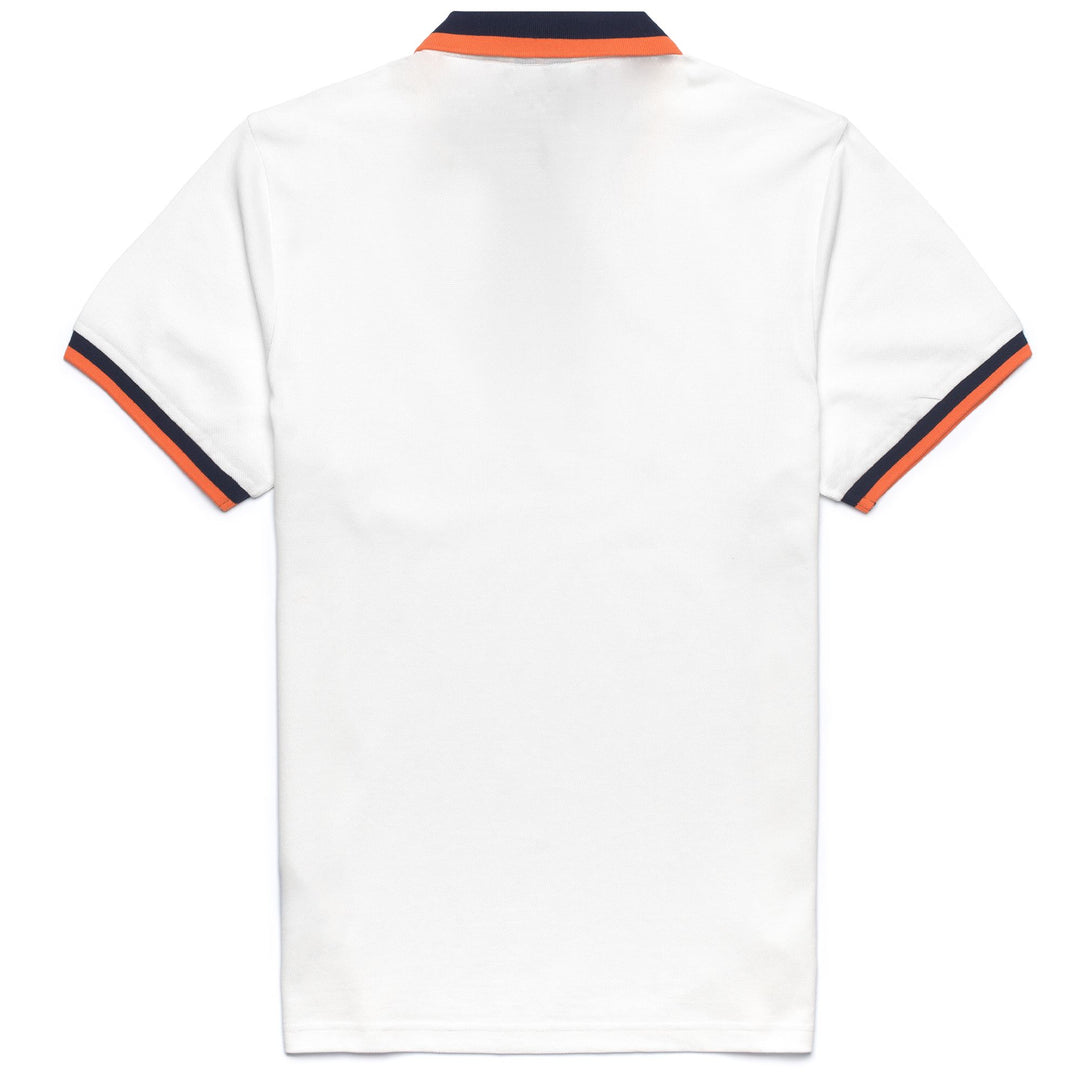 Polo Classica Uomo in Cotone Slim Fit Blu Bianca main