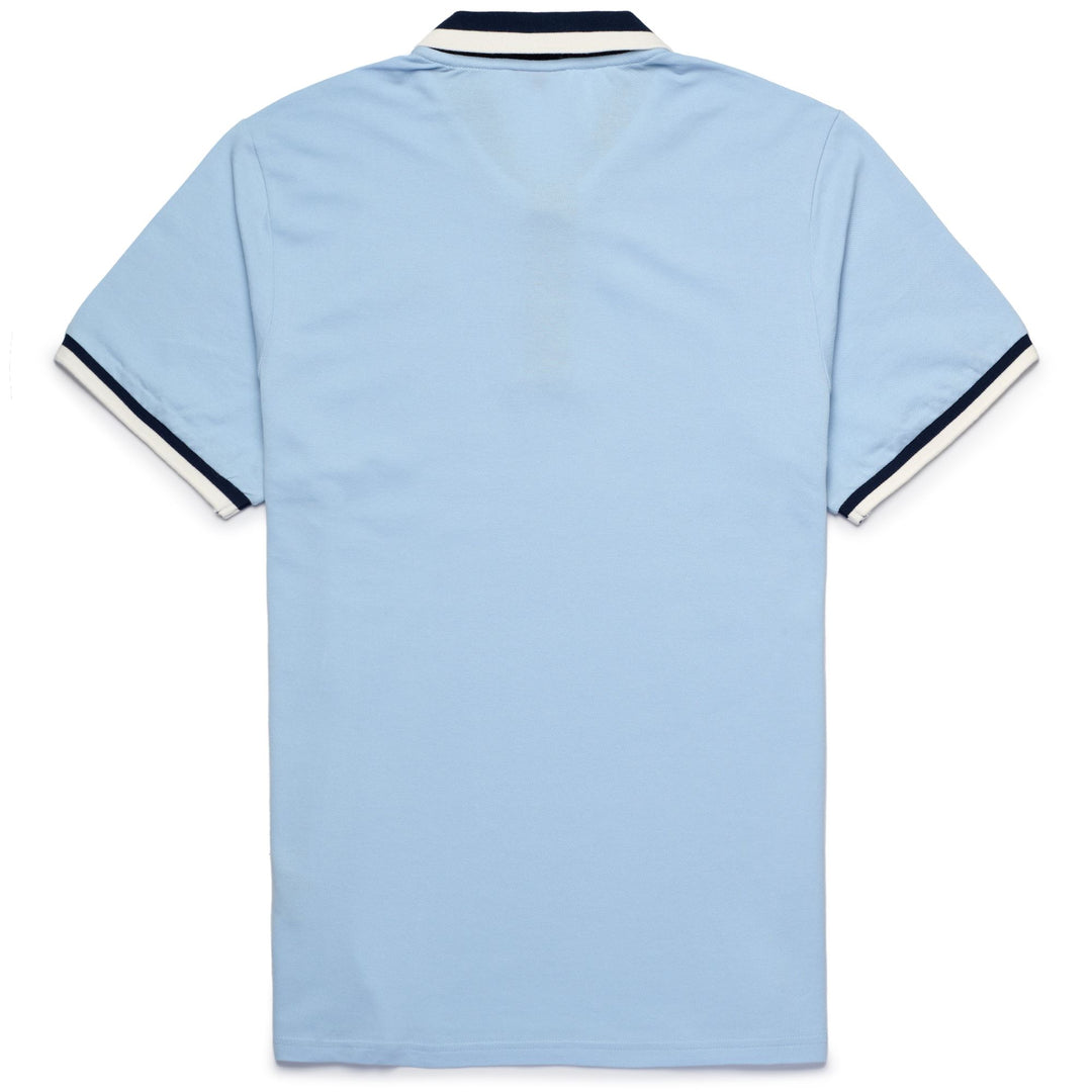 Polo casual in cotone slim fit da uomo blu main