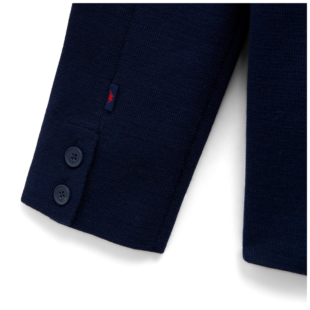 Iris blue Men's Cotton Knitted Cardigan with Pockets main