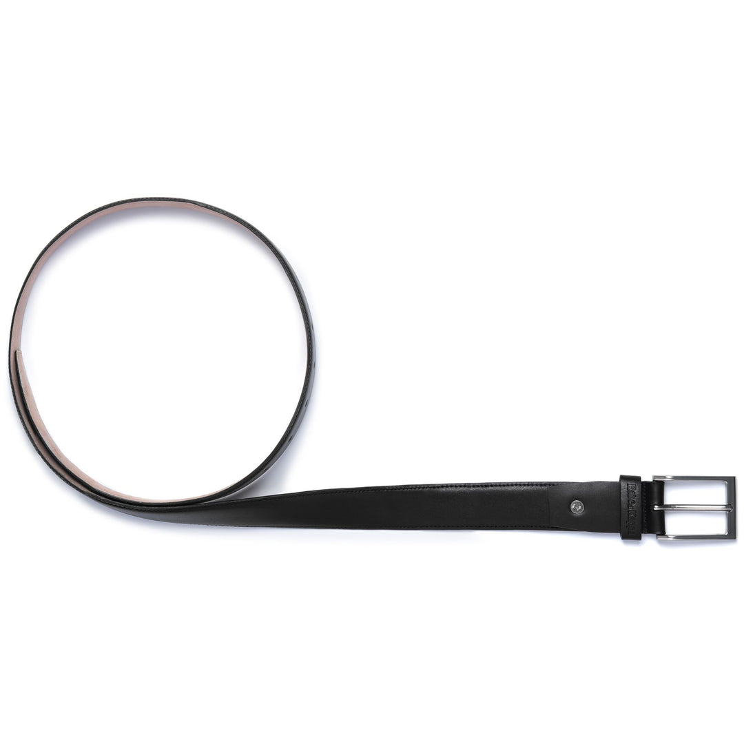 Ceinture classique en cuir de vachette noir pour homme 01