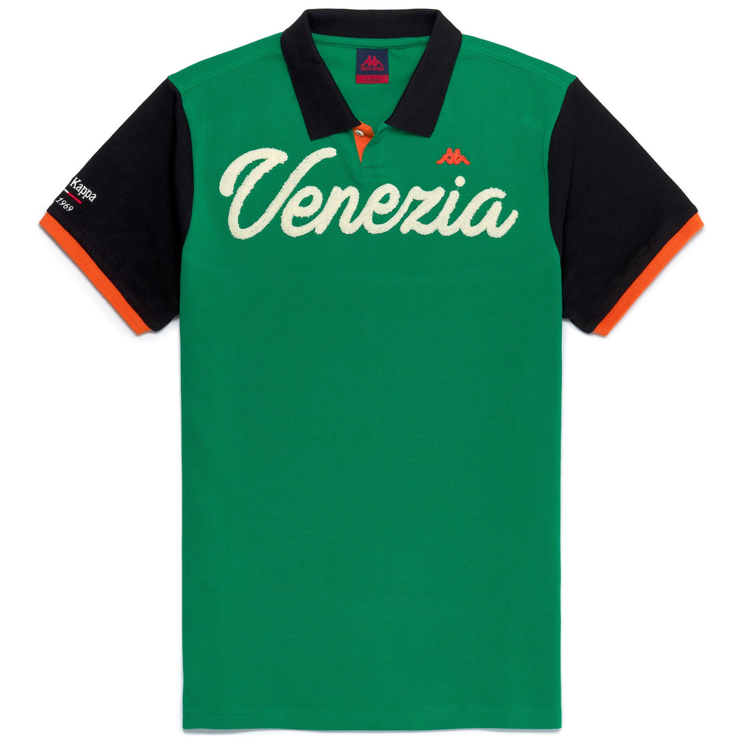 Green Black Men's Slim Fit Cotton Polo Shirt 01