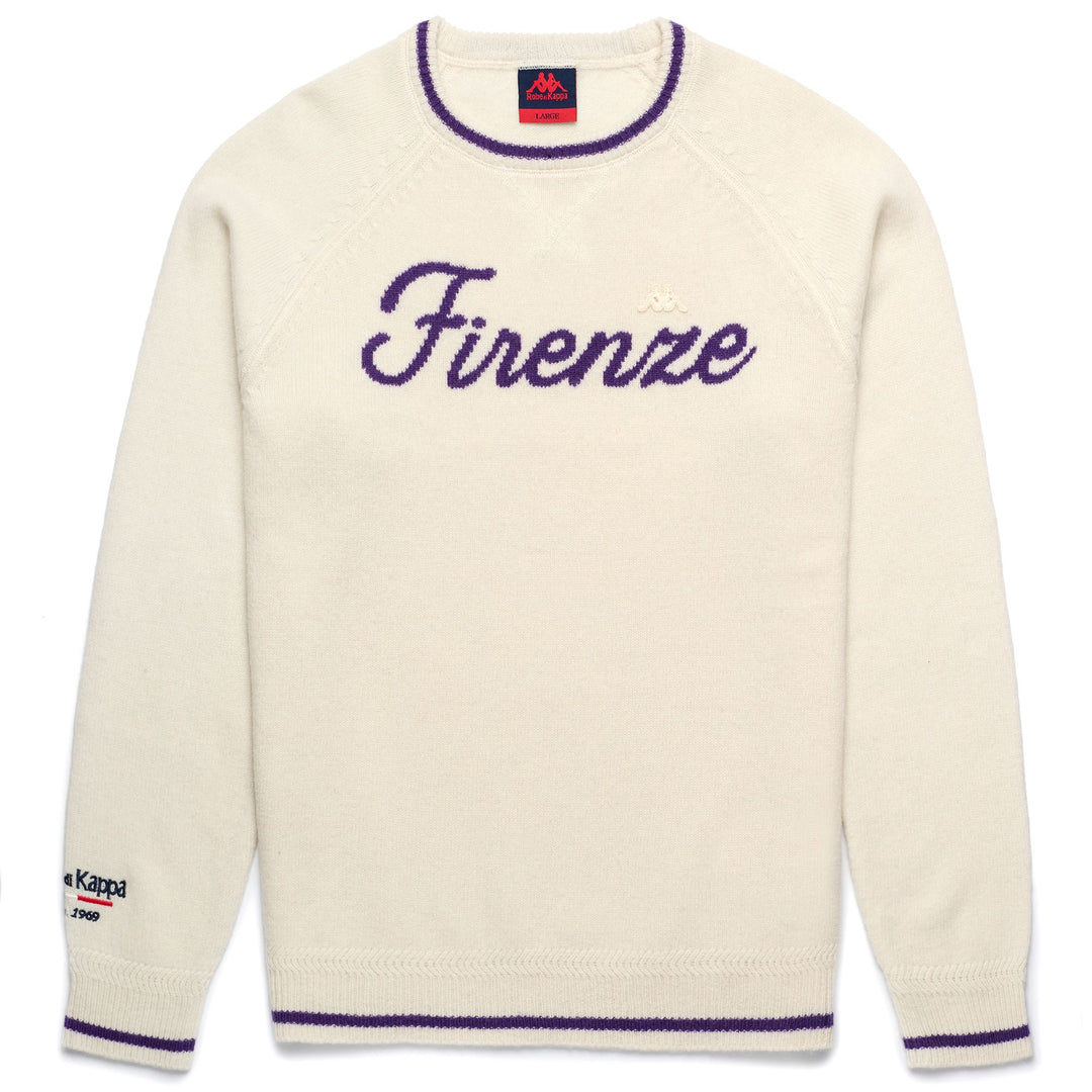 Suéter blanco informal de lana Slim Fit para hombre 01